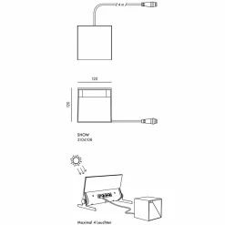 New Show LED Solarleuchte für Elektron Ladestation Solarleuchten|Bodenleuchten
