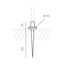 Stem Edelstahl-Erdspieß Montagezubehör|Leuchtenzubehör