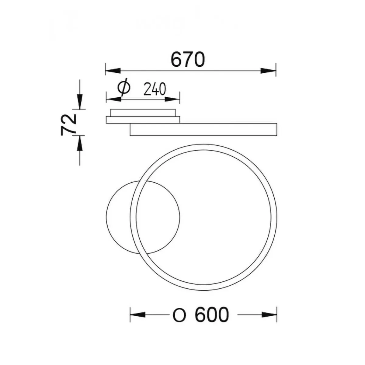 Sale Anel-60 LED Deckenleuchte Deckenleuchten|Flur