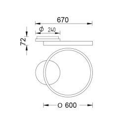 Sale Anel-60 LED Deckenleuchte, 1. Generation Deckenleuchten|Flur