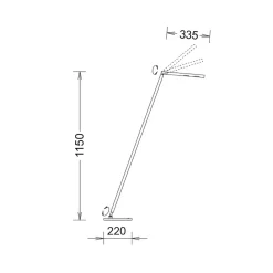 Discount Dina-S LED Leseleuchte Stehleuchten|Leseleuchten