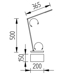 Best Juli-T LED Tischleuchte Arbeitszimmer|Büros