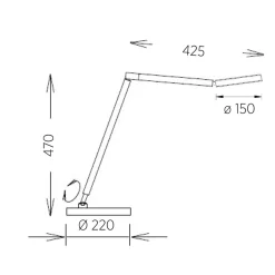 Clearance Tessa-T LED Tischleuchte Tischleuchten|Schlafzimmer