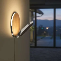 Online Gravy Plug-In LED Wandleuchte, Chrom Hotellerie|Wandleuchten