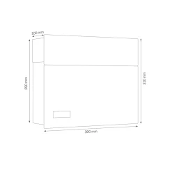 Outlet 3020/3021 Briefkasten Briefkästen & Paketboxen|Hausnummern & Briefkästen