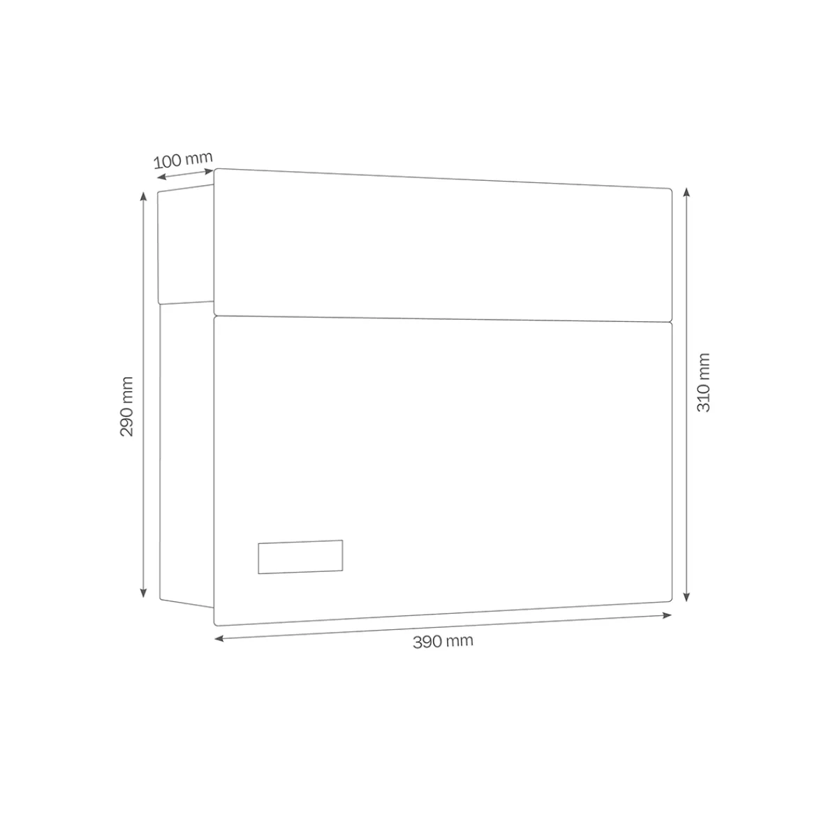 Outlet 3020/3021 Briefkasten Briefkästen & Paketboxen|Hausnummern & Briefkästen