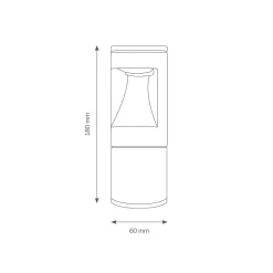 Online 1400 LED Wand- / Pollerleuchte Terrassen|Fassaden