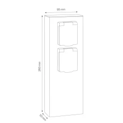 Discount 018 Steckdosensäule Energie- & Steckdosensäulen