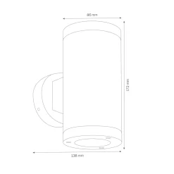 Discount 1067 Up & Down LED Wandleuchte Wandleuchten|Strahler & Scheinwerfer
