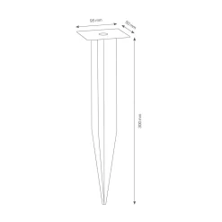 Hot 097E Erdspieß Montagezubehör|Energie- & Steckdosensäulen
