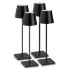 Outlet 4er Set Outdoor LED Akku-Tischleuchte Hotellerie|Gastronomie