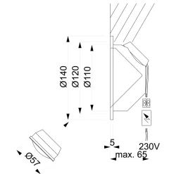 Online Mimix Beton LED Einbaustrahler, Auslaufmodell Strahler & Spots|Wandleuchten