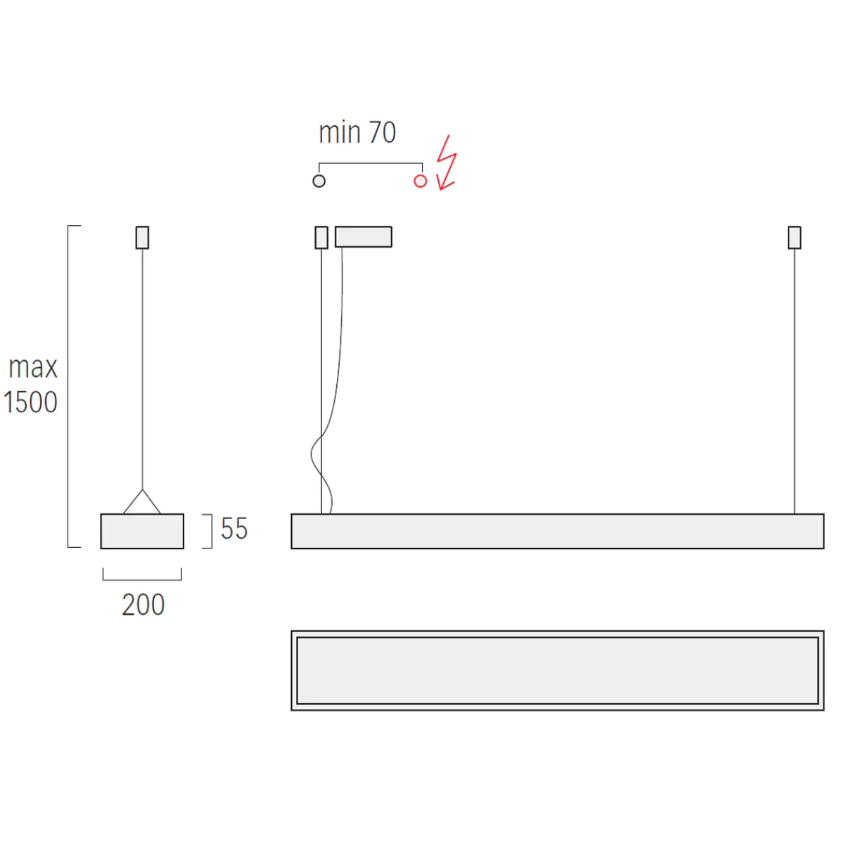 Outlet Cubic-P1 Pendelleuchte Pendelleuchten|Objektbeleuchtung