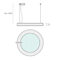 Hot Ringo Star Acoustic-P6 Pendelleuchte, dimmbar DALI Pendelleuchten|Objektbeleuchtung