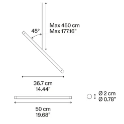 Outlet A-Tube Nano Duo LED Pendelleuchte, 1-flg. Küche|Essbereiche