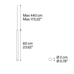 Outlet A-Tube Nano LED Pendelleuchte, 5-flg. Hotellerie|Essbereiche