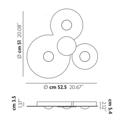 Bugia Triple LED Deckenleuchte Deckenleuchten|Schlafzimmer