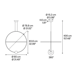 Discount Elara Large LED Pendelleuchte Pendelleuchten|Flur