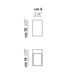 New Laser 10 x 6 LED Wandleuchte, Auslaufmodell Wandleuchten|Flur