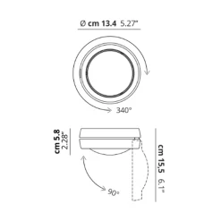 Outlet Nautilus LED Deckenleuchte, 3000 K Strahler|Downlights