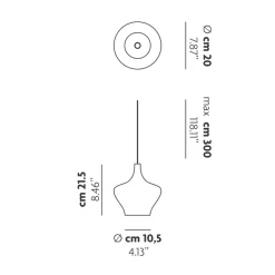 Online Nostalgia Glas Small/Medium/Large LED Pendelleuchte 3-flg. Pendelleuchten|Flur