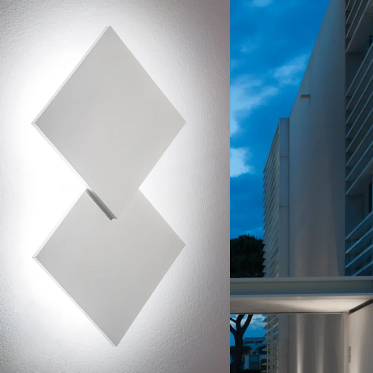 Sale Puzzle Double Square LED Wand- / Deckenleuchte Schlafzimmer|Flur