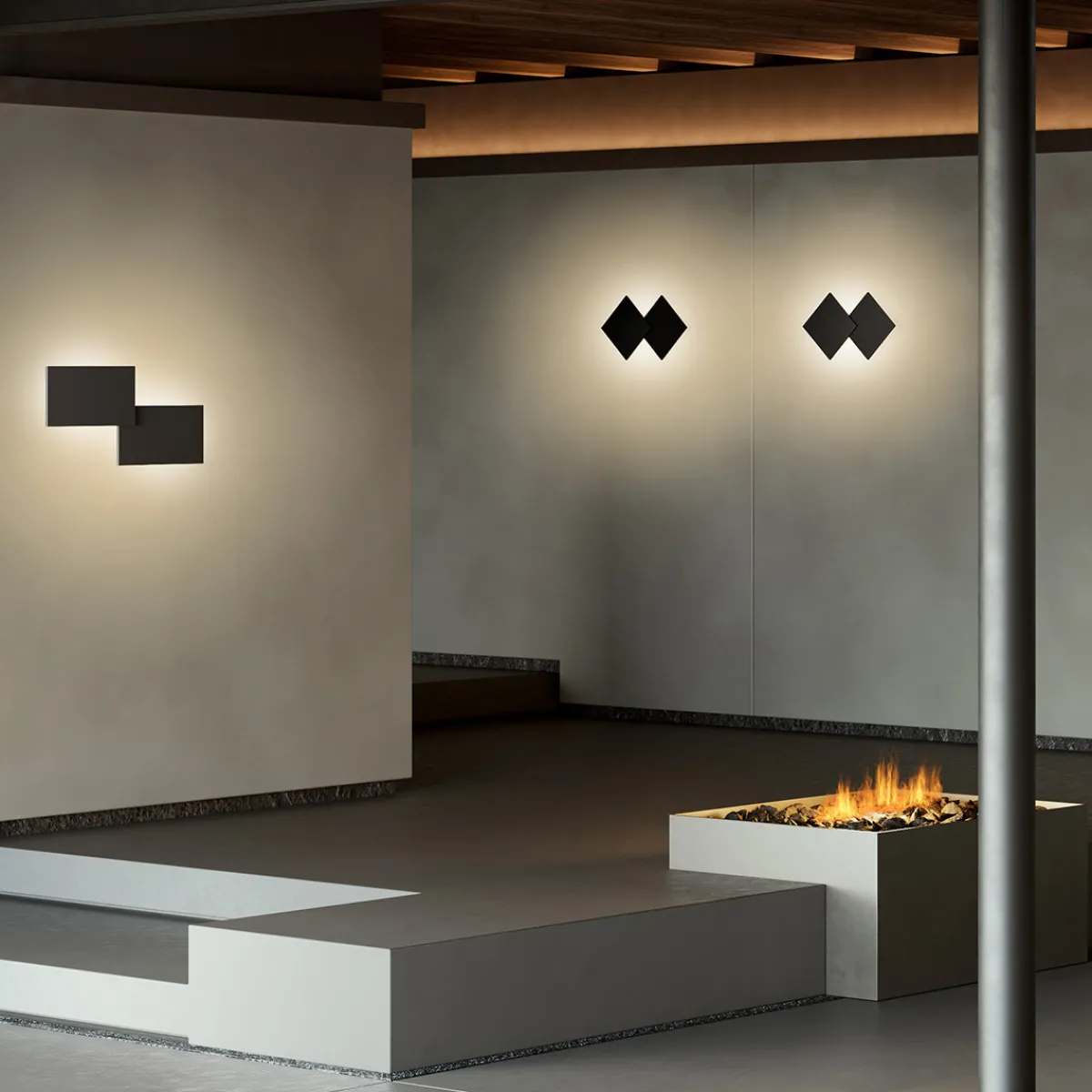 Sale Puzzle Double Square LED Wand- / Deckenleuchte Schlafzimmer|Flur