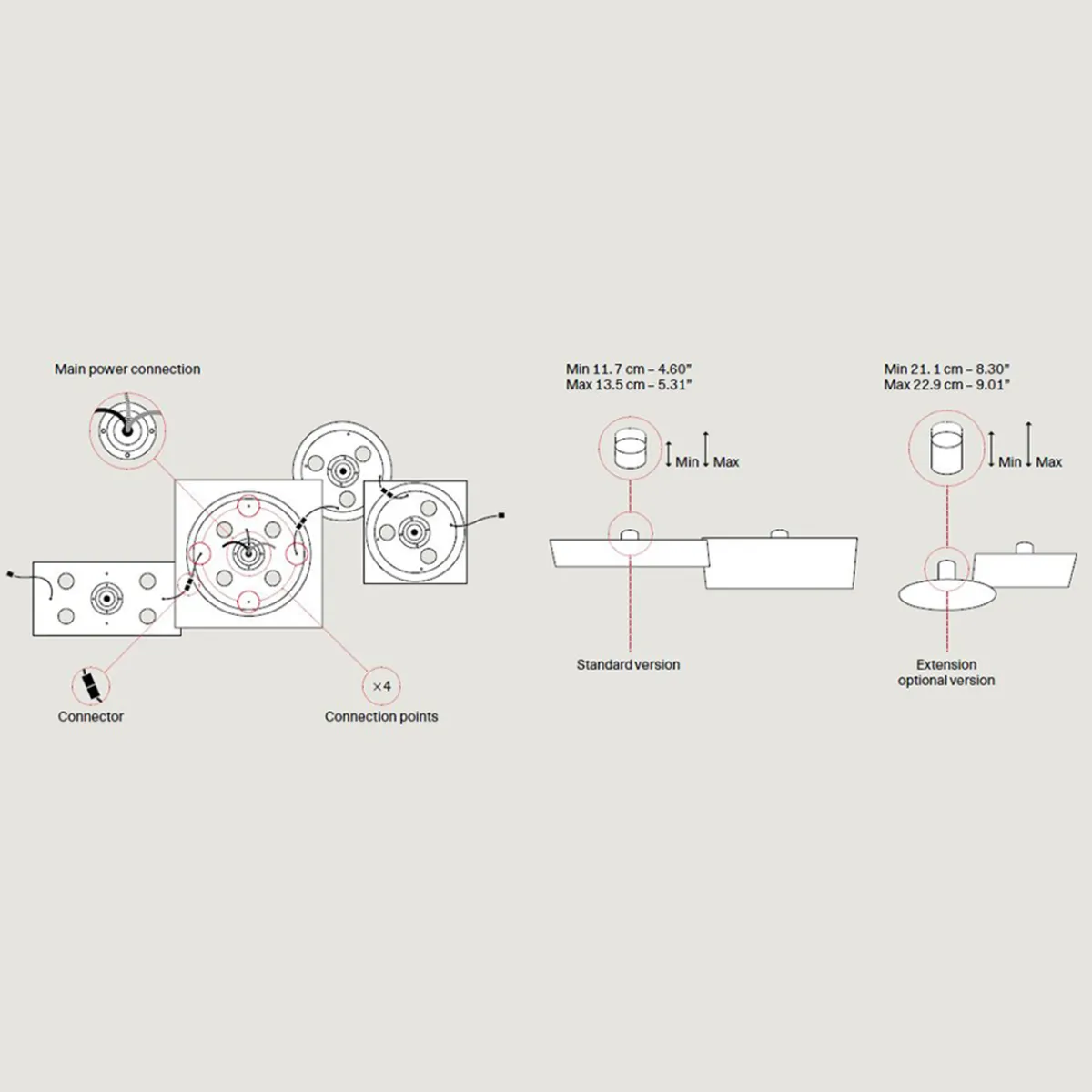 Clearance Puzzle Mega Square Large LED Wand- / Deckenleuchte Wandleuchten|Deckenleuchten