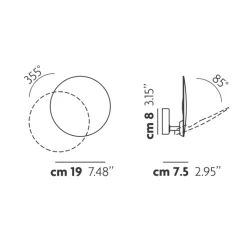 Outlet Puzzle Single Round LED Wandleuchte Schlafzimmer|Flur