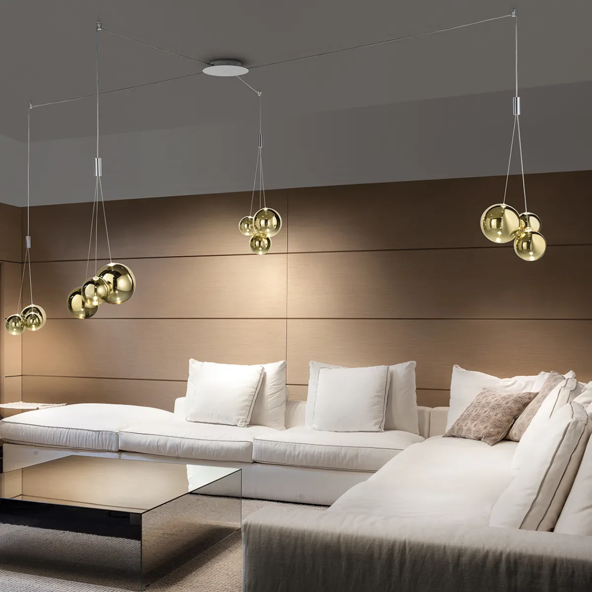 Sale Random LED Pendelleuchte, 12-flg. Hotellerie|Pendelleuchten