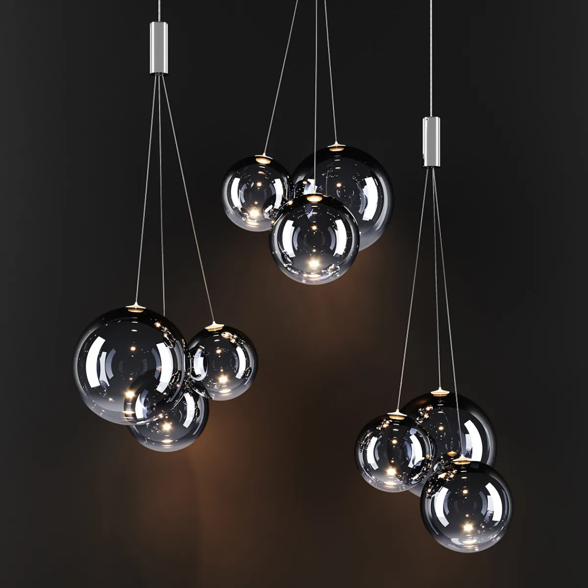 Sale Random LED Pendelleuchte, 12-flg. Hotellerie|Pendelleuchten