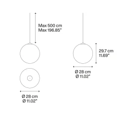 Outlet Random Solo 28 LED Pendelleuchte Pendelleuchten|Wohnzimmer