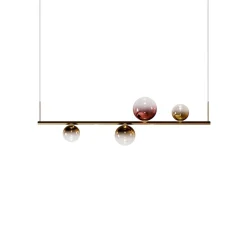 Discount Random Stick Short LED Pendelleuchte, 4-flg. Hotellerie|Gastronomie