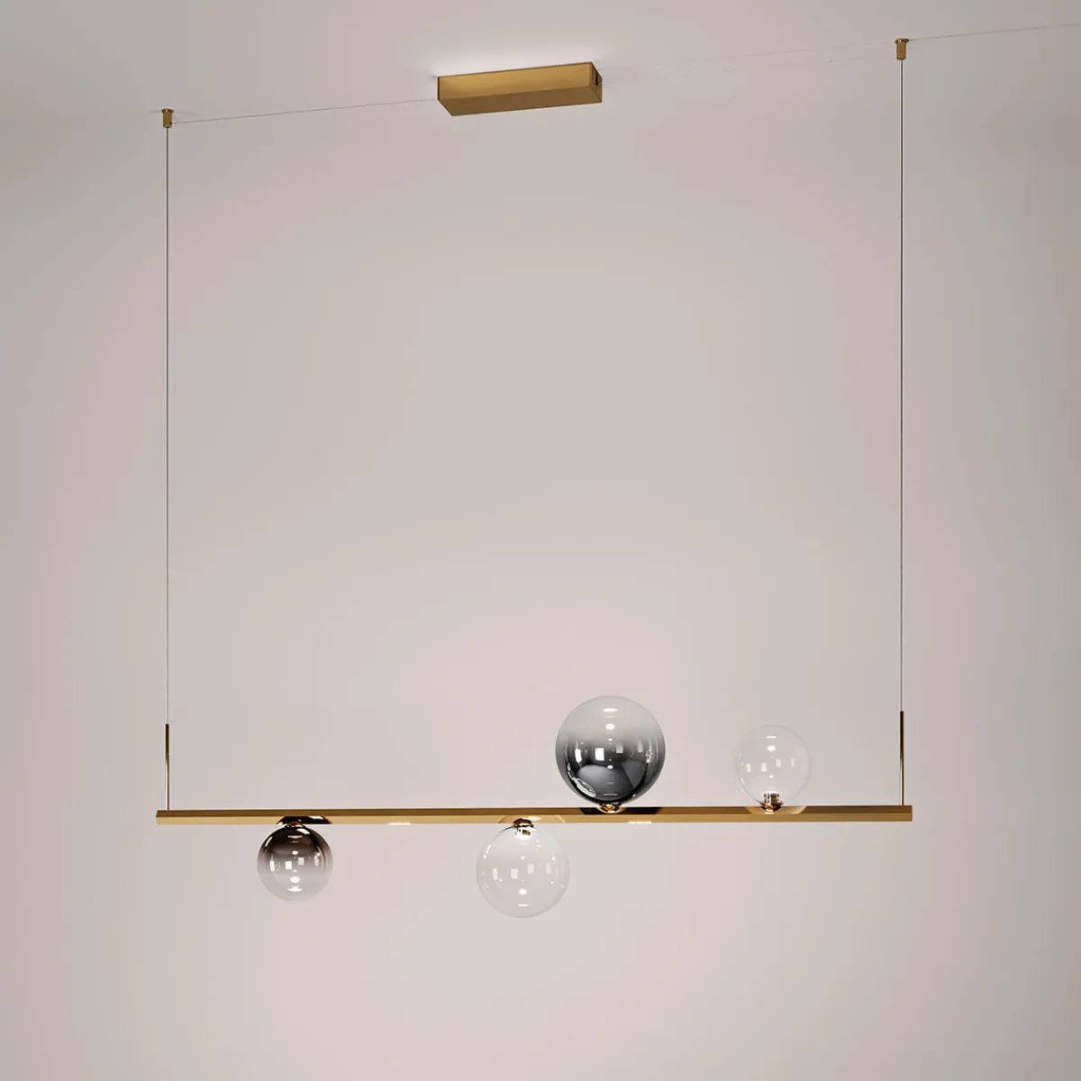 Discount Random Stick Short LED Pendelleuchte, 4-flg. Hotellerie|Gastronomie