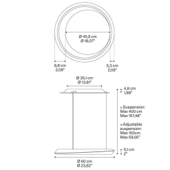 Clearance Tidal Adjustable LED Pendelleuchte Hotellerie|Küche