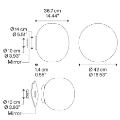 Outlet Volum Spiegelleuchte Badezimmer|Wandleuchten