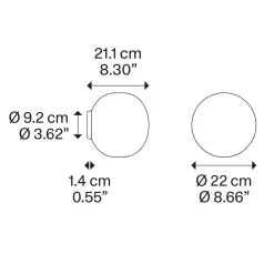 Hot Volum Wand- / Deckenleuchte Flur|Badezimmer