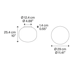 Hot Volum Wand- / Deckenleuchte Flur|Badezimmer
