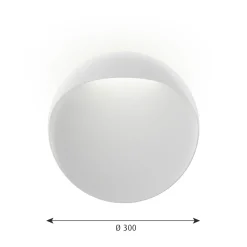 Online Flindt LED Wandleuchte, Ø: 30 cm Hauseingänge|Fassaden
