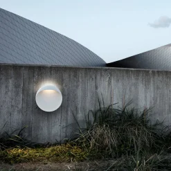 Online Flindt LED Wandleuchte, Ø: 30 cm Hauseingänge|Fassaden