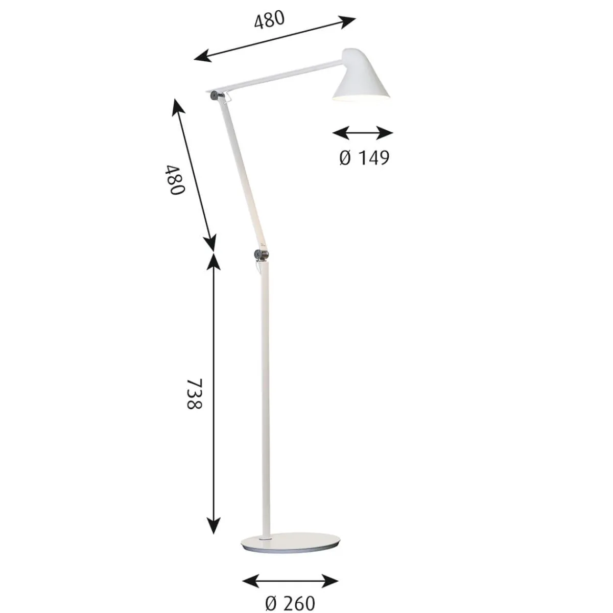 Sale NJP LED Stehleuchte Wohnzimmer|Stehleuchten