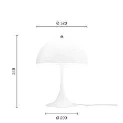 Online Panthella 320 Tischleuchte Hotellerie|Wohnzimmer