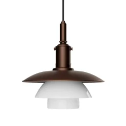 Online PH 3/3 Aged Brass Opal Pendelleuchte Küche|Flur