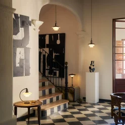 Online PH 3/3 Aged Brass Opal Pendelleuchte Küche|Flur