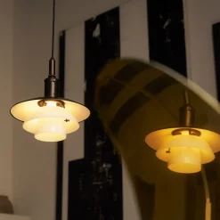 Online PH 3/3 Aged Brass Opal Pendelleuchte Küche|Flur