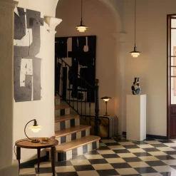 Hot PH 2/2 Luna Aged Brass Opal Tischleuchte Hotellerie|Leseleuchten