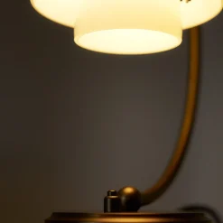 Hot PH 2/2 Luna Aged Brass Opal Tischleuchte Hotellerie|Leseleuchten