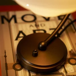 Hot PH 2/2 Luna Aged Brass Opal Tischleuchte Hotellerie|Leseleuchten