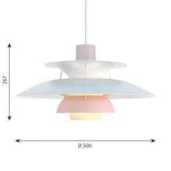 Outlet PH 5 Pastels Pendelleuchte Hotellerie|Gastronomie
