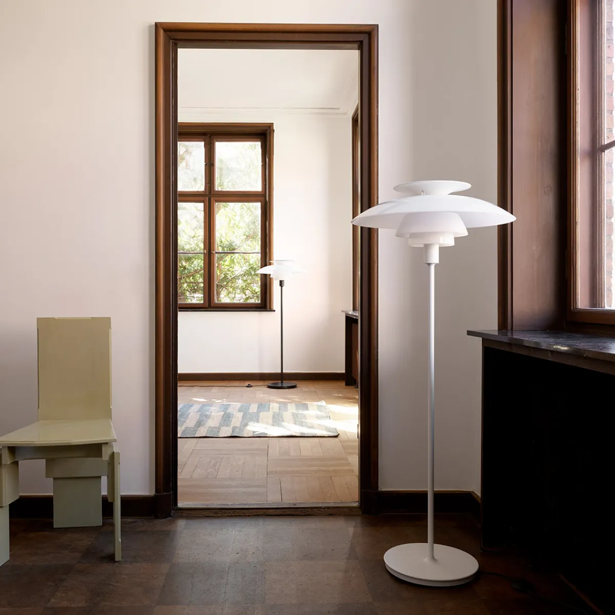 New PH 80 Stehleuchte, mit Dimmer Hotellerie|Wohnzimmer